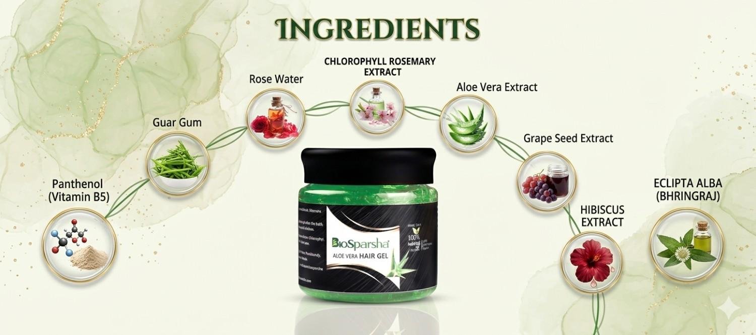 Aloe vera hair gel for natural hair care