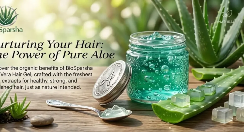 Natural aloe vera gel for dandruff-free scalp